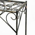thumbnail image 2 of Benjara Scrolled Metal Frame Plant Stand with Square Top, Large, Black, 2 of 5
