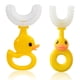 thumbnail image 2 of Qarigey Paquete de 2 cepillos de en forma de U para niños pequeños, cepillos de limpieza de 360 ​​grados con mango, cuidado de la boca, cuidado de los oídos Qarigey CE011408-00, 2 of 6