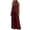 Red, variant on Pant Suits For Women, Durable Polyester Blend Sleeveless Mandarin Collar Button‑Down Two‑Piece Co‑Ord Outfit, S‑XXL, Plus Size Friendly, 1 Vest+1 Wide Leg Pant