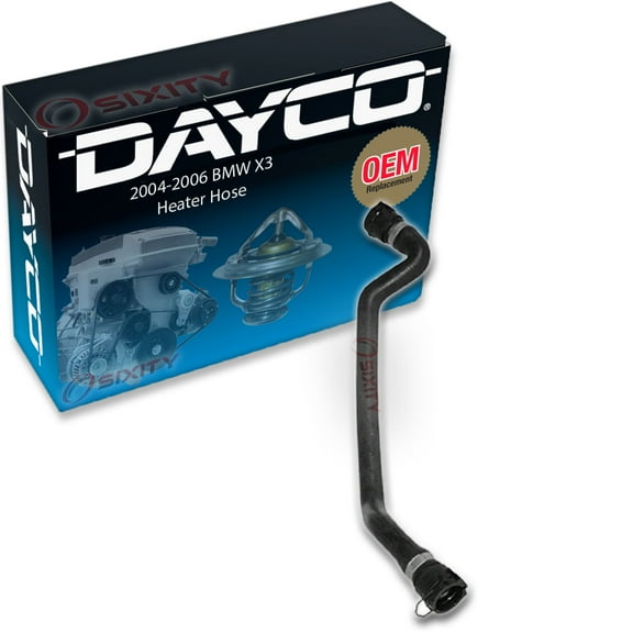 Dayco Reservoir Lower HVAC Heater Hose compatible with BMW X3 2.5L 3.0L L6 2004-2006