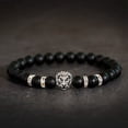 thumbnail image 2 of SUSHANG Stone Lion Head Bracelet Beaded Bracelets for Men Women 8Mm Tiger Eye Bead Bracelet Adjustable Natural Lava Rock Stone Oil Anxiety Aromatherapy Bracelets Jewelry Gifts, 2 of 4
