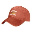 thumbnail image 3 of HNMKIU Casquette de Baseball Imprimée Douce Lavée Usée pour Usage Décontracté et Quotidien 02_Orange, Taille Unique, 3 of 3