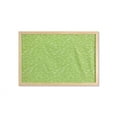 thumbnail image 1 of Floral Wall Art with Frame, Vintage Inspired Simplistic Outline Flowers Nature Botany Art Repetition, Printed Fabric Poster for Bathroom Living Room, 35" x 23", Lime Green and White, by Ambesonne, 1 of 2