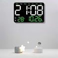 thumbnail image 5 of Electronic Wall Clock Temperature Date Display Table Clock Wall-Mounted Digital LED Alarm Clocks for Home A, 5 of 5