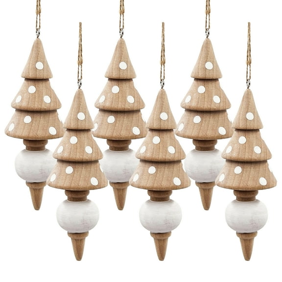 Home Decor Accessories 2x2x6'' Eucalyptus Icicle Ornament, Decorative Hanging Ornaments for Holiday Party Decorations, Set of 6,Household Decor Items