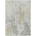 thumbnail image 2 of Addison Rugs Indoor/ Outdoor Accord Abstract Polyester Washable Rug New 3' x 5' - Silver and Gold, 2 of 5
