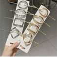 thumbnail image 4 of Metal Minimalist Hairpin Clip Hair Stick Barrettes Accessory for Women Elegant Hair Clips, 4 of 4