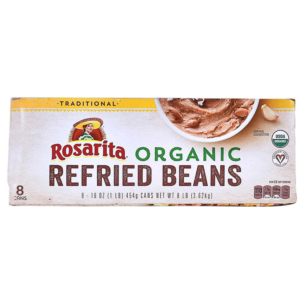 Rosarita Organic Refried Beans, 16 oz., 8count