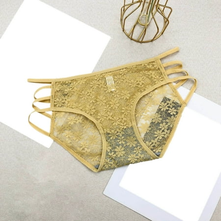 

Medcursor Lace Underwear For Women Breathable Bikini Lightweight Soft Panties