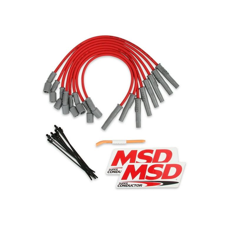MSD 8.5mm Plug Wire Set Ford Raptor 10-15 6.2L Red MSD 8.5mm Plug Wire Set Ford Raptor 10-15 6.2L Red