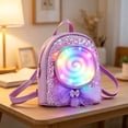 thumbnail image 2 of jiaxiM School Backpacks for Ages 3rd 4th 5th 6th - Luminous Candy LED Light Up Tail School Bag for Primary School, Middle Elementary, Park, Travel, Night Activities, Daily Use, 2 of 6