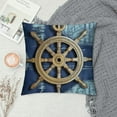 thumbnail image 2 of JRXY Navy Blue Nautical Throw Pillow Covers White Coastal Ocean Anchors Pillow Covers Couch Decorative Outdoor Square Pillow Cushion Cases for Living Room Sofa Bed Home Decor White, 2 of 5