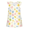thumbnail image 4 of Girl Easter Dress Sleeveless Bunny Easter Egg Print Dress Crew Neck Midi Dress Girls Summer Dresses 9-10 Years Girls Dresses, 4 of 5