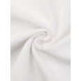 thumbnail image 5 of Agnes Orinda Women's Plus Size Tops Polka Dots Lace Panel Short Sleeve Plain Summer Blouses 3X White, 5 of 6