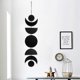 thumbnail image 1 of Moon Phase Decor Boho Wall Hanging,Scandinavian Natural Wooden Wall Decorative Unique Aesthetic Art, Moon Cycle Wall Decor for Bedroom (Black), 1 of 5