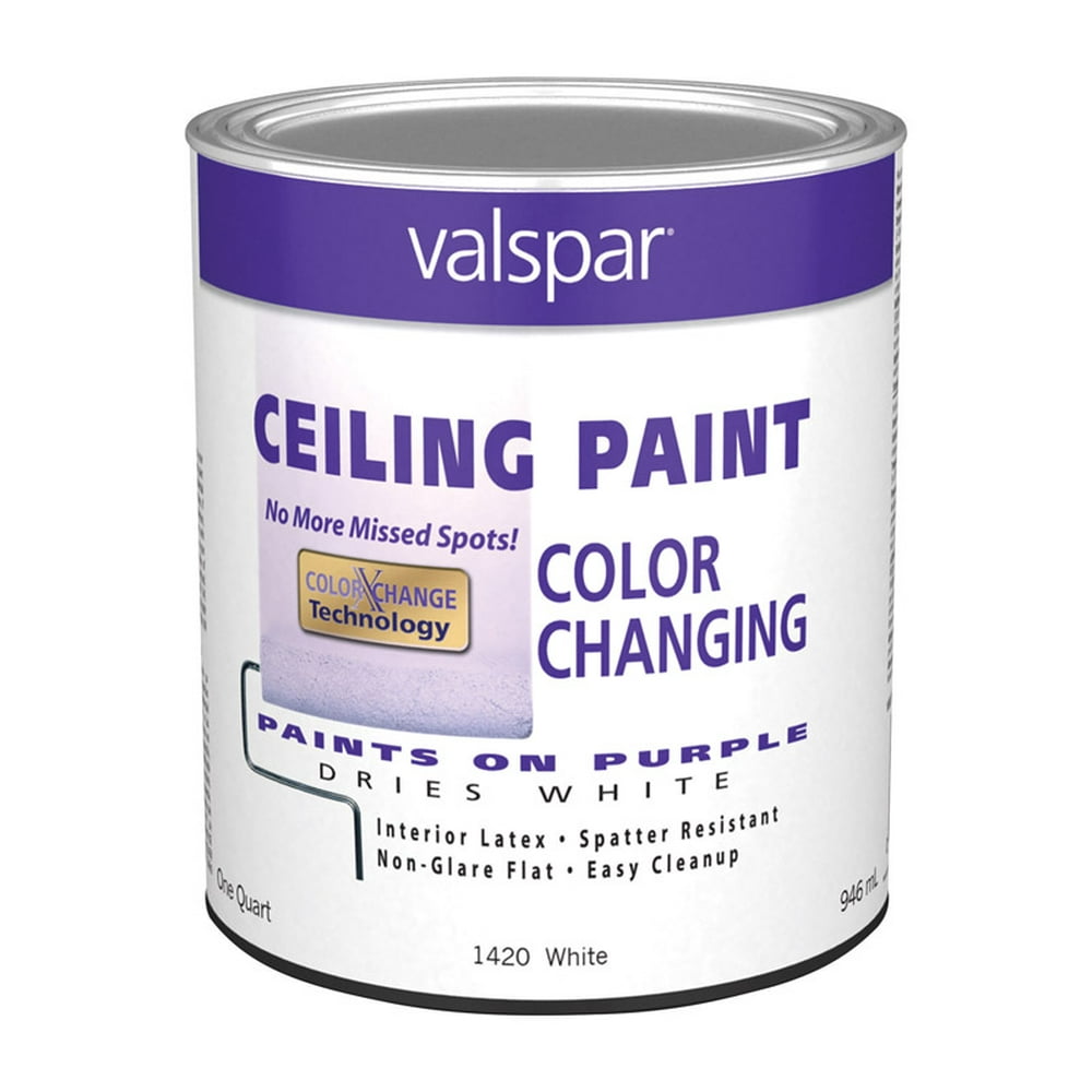 Valspar Flat Purple to White White Base Color Changing