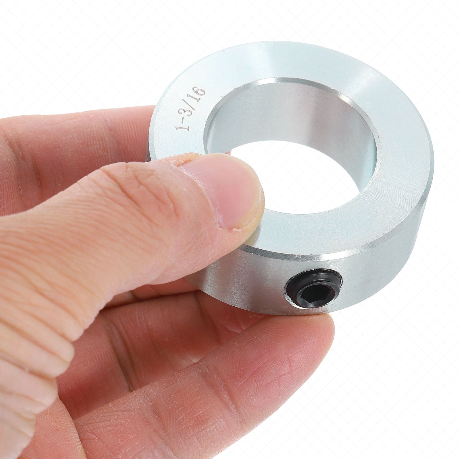 8pcs Set Screw Collars 1-3/16" Bore Carbon Steel Shaft Collars, 2" OD, 11/16" Width Lock Axle Collar Clamp