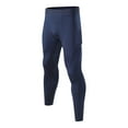 thumbnail image 3 of TINZ Mens Tight Fitness Running Stretch Basketball Base Training Compression Pants Fitness Pants Rave Clothes Guys Mens Slim Fit Sweats, 3 of 9