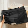 thumbnail image 3 of khonts,Men's Boxer Briefs Breathable Mesh Hollow Underwear Sexy Stretch Comfortable Underpants Black XXXXXL, 3 of 3