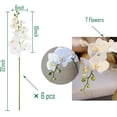 thumbnail image 2 of 3Artificial Phalaenopsis Flowers Artificial Orchid Flowers Stem Plants for Home Décor (6Pcs), 2 of 5