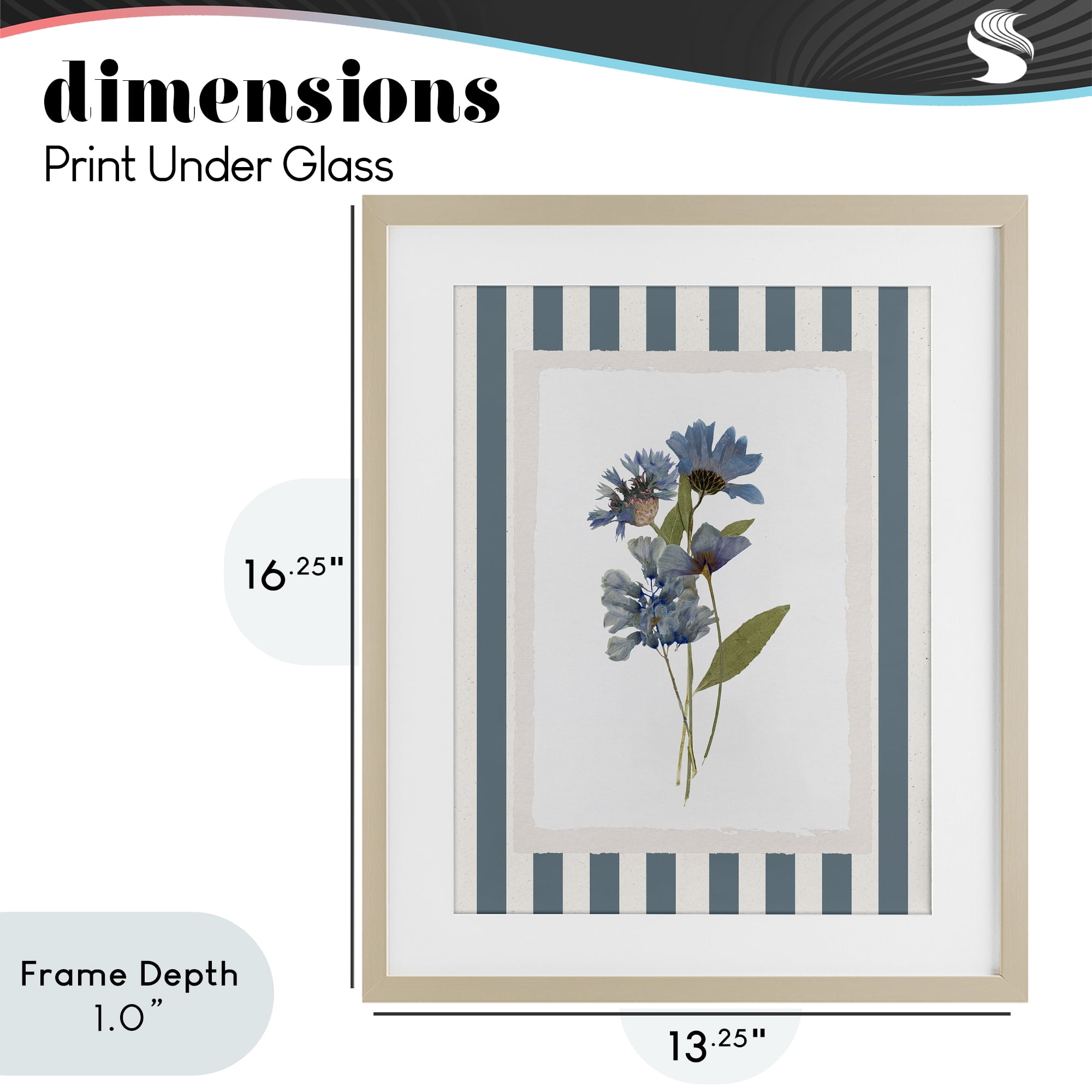 Stupell Industries Summer Memories Florals Birch Framed Print Under Glass, design by Val Rhodes
