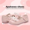 thumbnail image 2 of Apakowa Girls Kids Princess Shoes Flat Shoes Mary Jane Shoes (Color : Pink, Size : 6 Toddler), 2 of 7