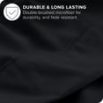 thumbnail image 4 of Ivy Union Microfiber Sheet Set - Breathable - Deep Pocket, Full XL, Black, 4 of 6