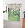thumbnail image 2 of Waterfall Valances for Windows, Floral Kitchen Sheer Valance Curtains, Watercolor Yellow Purple Blue Spring Botanical Rod Pocket Swag Valances for Living Room Bedroom, 47.2"x38.5", 2 Panel, 2 of 8