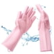 thumbnail image 2 of Guantes de silicona para lavavajillas con para lavar platos Guante de limpieza ideal para platos perfectamente limpios gracias a un cepillo fino Adepaton MZQ-0649-3, 2 of 6