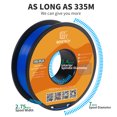 thumbnail image 6 of Geeetech 1.75mm PLA blue 3D Printer Filament, 5kg Spool (11lbs), Dimensional Accuracy +/- 0.03mm（5pcs）, 6 of 7