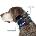 thumbnail image 2 of Buckle-Down Pet Collar, Dog Collar Plastic Buckle, Colorado Steamboat Flag Blue White Red Yellow, 15 to 24 Inches 1.0 Inch Wide, 2 of 8