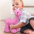 thumbnail image 4 of Colorful Dots Pattern Giraffe Frosted Animal Plush Toys, Soft Stuffed Animals for Home Decorations - Seasonal Plushies For All Season, Plush Soft Toys Pillow Huggable, Gifts for Girls and Boys, 14in, 4 of 10