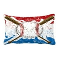 thumbnail image 1 of EREHome Baseball Flag Pillow Case Pillow Cover Cushion Cover 20x30 Inch, 1 of 1