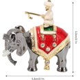thumbnail image 3 of AVEKI Elephant Jewelry Box, 5.3x5.3x3cm Innovative Hand Painted Metal Trinket Box with Rhinestones for Ring Earring Jewelry B0514, 3 of 8