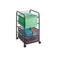 thumbnail image 3 of Pemberly Row Contemporary 2-Drawer Metal Mesh File Cart in Black, 3 of 3