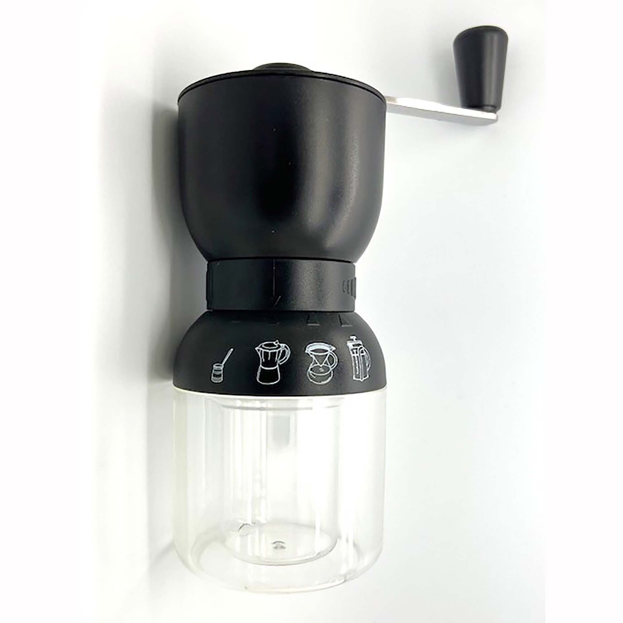 Aerolatte Precision Burr Coffee Grinder, Glass with Ceramic Mechanism, 1-Cup Capacity