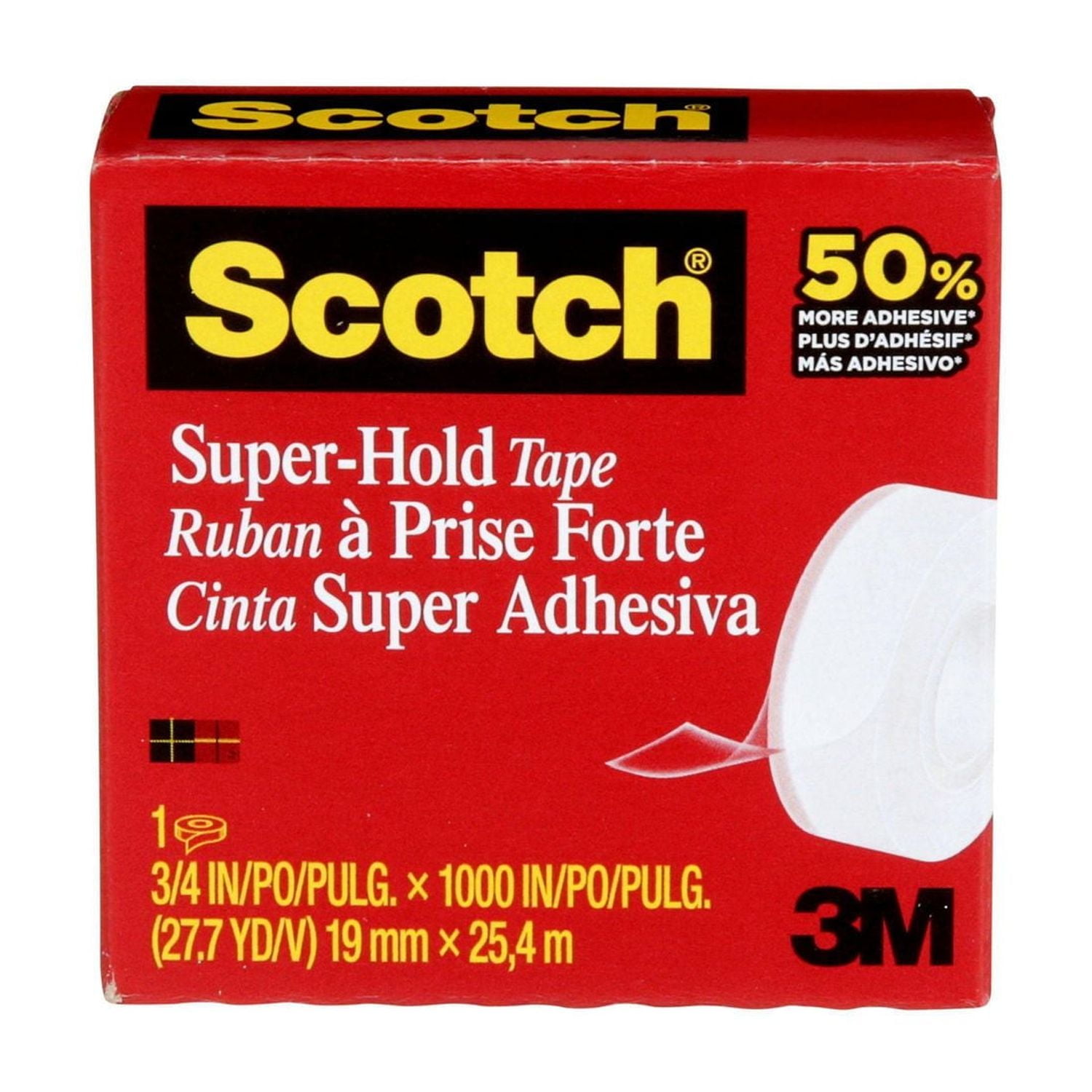 Scotch® Super-Hold Tape 700K3-ESF-RP4, 3/Pack, 3 Per Pack