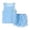 Light Blue, variant on Summer Outfits for Toddler Boys Children's Quick Drying Vest Top and Shorts Two Piece Outfit Sets Size 18-24 Months ,Green