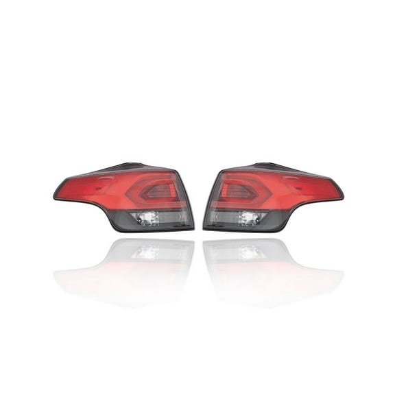 Tail Light Assembly - Compatible/Replacement for '16-18 Toyota RAV4/Hybrid-SE/Limited/Platinum - LED Outer On Body Quarter Panel - Pair, Left Driver   Right Passenger Set - 8155142192, 8156142192 CAPA