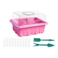 thumbnail image 2 of Fengbin Plant Starter Tray Growing Tray Sturdy Indoor Versatile Vented Reusable Starting Pink 6 Hole, 2 of 10