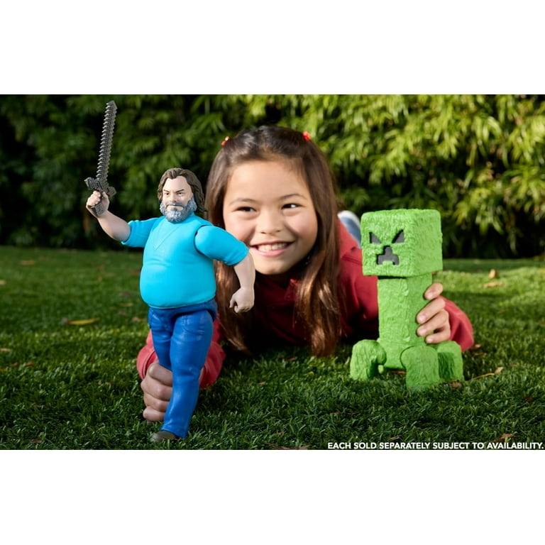Mattel Minecraft Large-Scale Action Figure, 12-inch Posable Steve