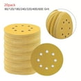 thumbnail image 3 of 20 Pack 5 Inch 8-Hole 125Mm Sanding Discs Sanding Polishing Sandpaper 400Grit, 3 of 5