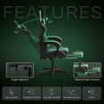 thumbnail image 4 of Huracan Gaming Chair with Footrest and Massage, Ergonomic High Back Office Gamer Chair for Adults, Swivel Computer Chair with Lumbar Support and Headrest, 4 of 7