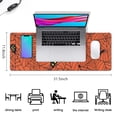 thumbnail image 5 of Long Mouse Pads for Desk,Halloween Spider Web Silhouette Pattern Desk Mats on Top Of Desks, Desk Mouse Pad Extra Large with 3mm Non-Slip Base and Stitched Edge for Gaming,Office,Work,Home 31.5x11.8in, 5 of 5
