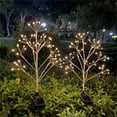 thumbnail image 6 of 2-Pack Solar Garden Stake Lights with Copper Wire Trees for Outdoor Christmas Decoration, Energy-Efficient LED String Lights for Illuminating Pathways, Courtyards white, 6 of 8