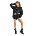 thumbnail image 3 of Women's Gameday Couture  Black Baltimore Ravens Oversized Long Sleeve T-Shirt, 3 of 5