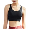 thumbnail image 3 of TFixol Mujer Wirefree Acolchado Yoga Deportes Bra Activewear Tops para Yoga, 3 of 8