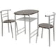 thumbnail image 3 of Juego de Mmuebles de Bistró, Juego de comedor ,2 Sillas y 1 Mesa, negro / plata - Metal, MDF✿ La combinación de mesa de comedor y silla de tres piezas ha sido cuidadosamente diseñada, lo que es muy ad esquí esquí Gafas de esquí, 3 of 5