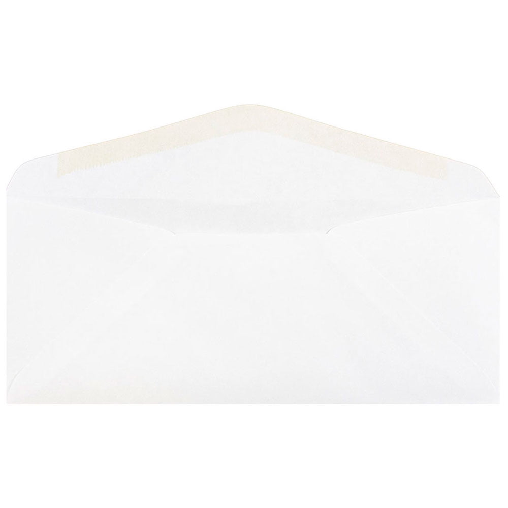 JAM Paper #11 Business Commercial Envelopes, 4 1/2 x 10 3/8, White, Bulk 250/Box