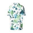 thumbnail image 5 of BRGZLK Women's Sleeved Shirt Fashion Casual Loose Short Print Button Down Business Casual Top Lightweight Summer V Neck Work Blouse, 5 of 6